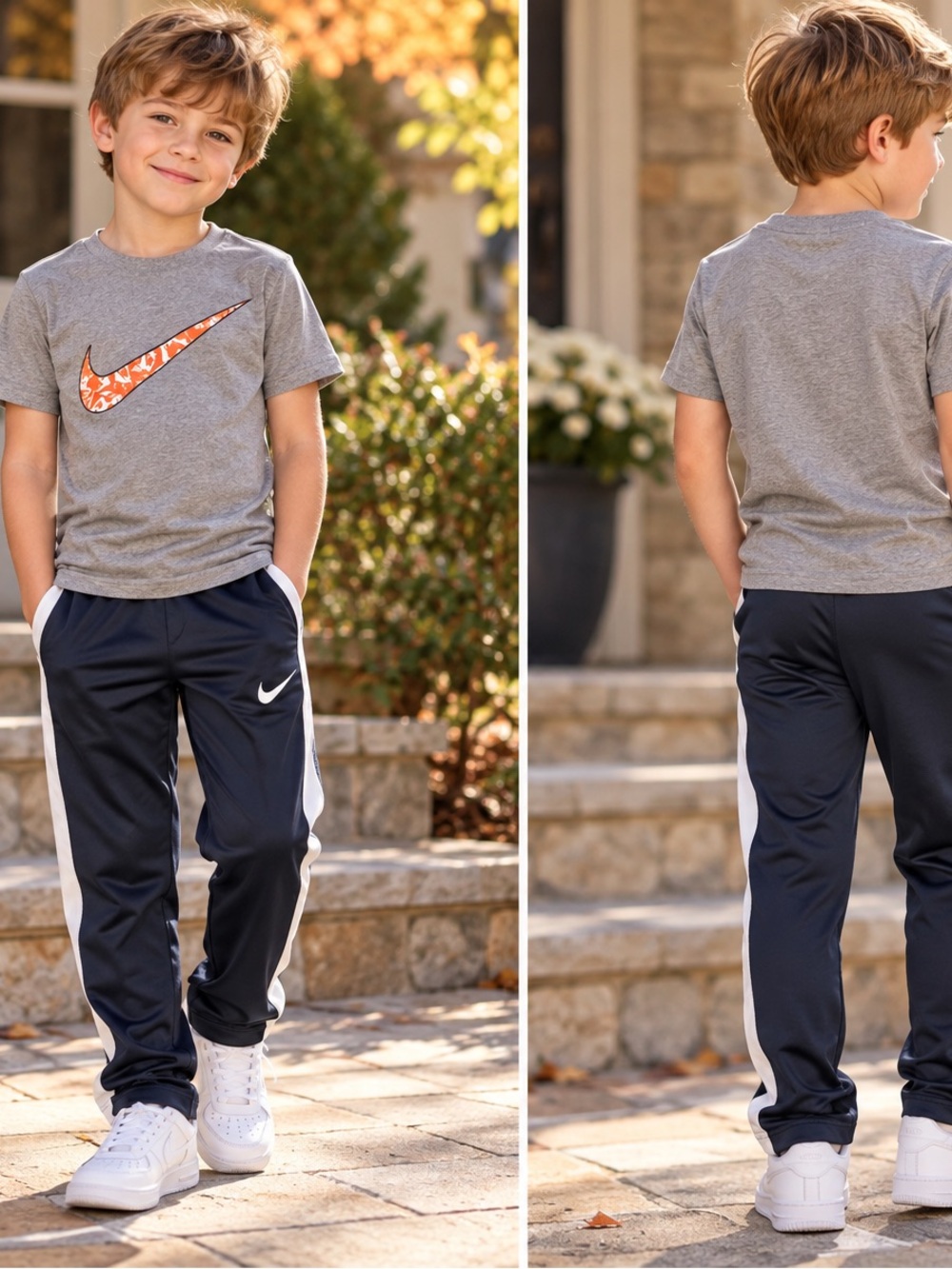 Nike Boys 2-Piece Outfit T-Shirt & Dri-FIT Track Pants Size 6-7 Years